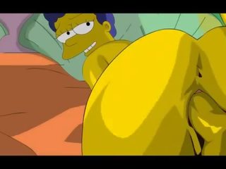 Simpsons 포르노를 homer 잤어요 marge