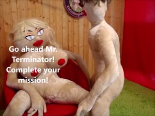 Adult video Robot Terminator from the Future Fucks Sex Doll in the Ass